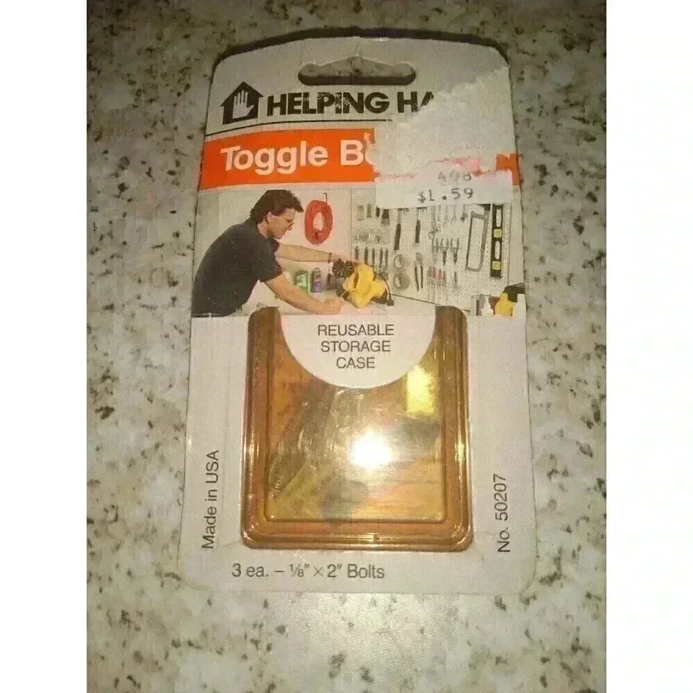 Vintage Helping Hand Toggle Bolts #50207 New In Package